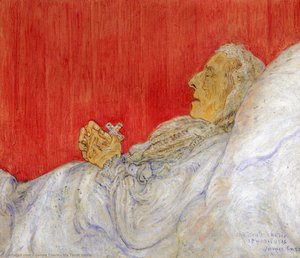 Ma Tante Morte — James Ensor, Expressionist Painting