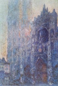 The Portal And The Tour D'albane At Dawn — Claude Monet