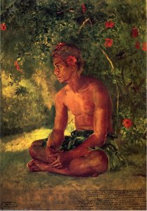 Sketch Of Maua, Apia, One Of Our Boat Crew (also Known As Maua, A Samoan) — John La Farge, Impressionism