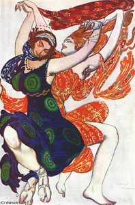 Narcisse Two Boeotian Girls — Léon Bakst