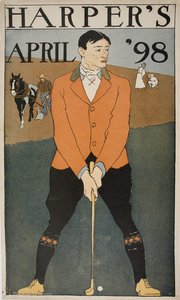 'harper's April '98', (40 X 24 Cm) (1898) — Edward Penfield