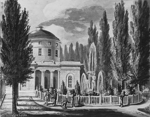 Centre square and the marble water works philadelphia