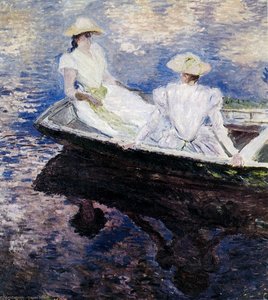 Girls In A Boat — Claude Monet, Impressionism