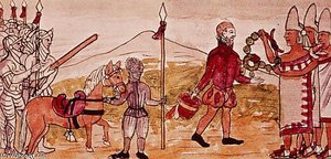 Meeting Of Hernando Cortes And Montezuma — Diego Homem