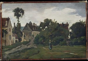 View At Auvers Sur Oise — Charles-françois Daubigny