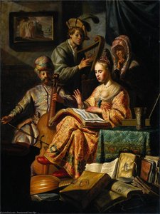 The Music Party — Rembrandt Van Rijn