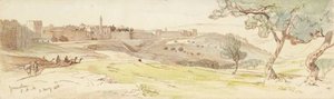 View Of Jerusalem — Edward Lear, Romanticism