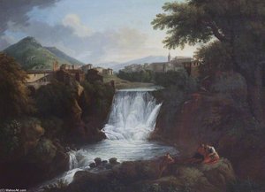 The Cascatelle At Tivoli — Giovanni Battista Busiri, Baroque