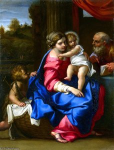 The Holy Family With The Infant Saint John The Baptist — Annibale Carracci