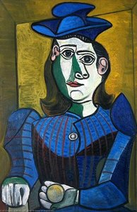 Buste De Femme Au Chapeau Bleu — Pablo Picasso