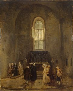 Examining An Old Church — Hubert Robert