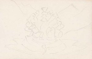 Cursory Sketch Of Serpent For ''nagarjuna, The Conqueror'' — Nicholas Roerich