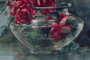 Red Roses (detail) — Anna Althea Hills