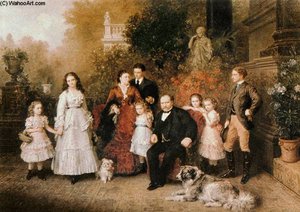 Family Of The Businessman B. H. Strousberg