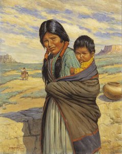 Hopi Mother And Child — Carl Moon
