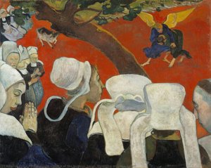 Vision Of The Sermon (jacob Wrestling With The Angel) — Eugène Henri Paul Gauguin