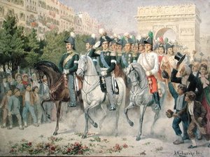 Russian And Allied Forces Marching Into Paris — Aleksei Danilovich Kivshenko