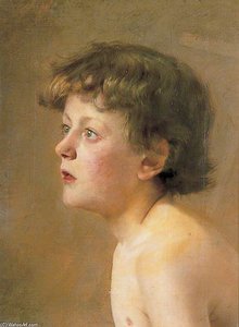 Boy's Head — Charles Spencelayh
