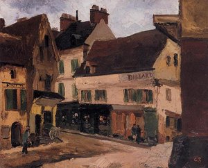 A Square In La Roche Guyon — Camille Pissarro