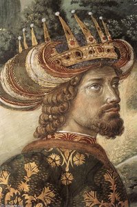 Procession Of The Middle King (detail) — Benozzo Gozzoli