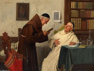 In The Monastery Library