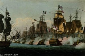 The Battle Of Trafalgar, 21st October — Thomas Whitcombe