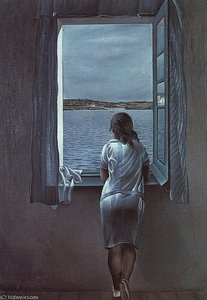 Dalí Figure At A Window (girl Standing At The Window),1925, — Salvador Dalí, Surrealism