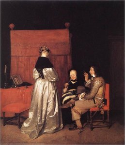 Paternal Admonition — Gerard Ter Borch, Dutch Golden Age