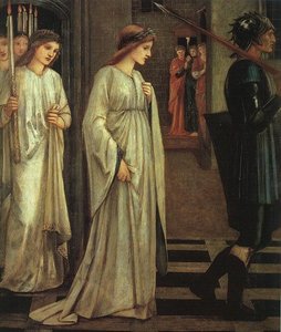 The Princess Sabra Led To The Dragon Painting — Edward Coley Burne-jones