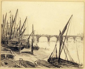The Thames At Vauxhall Bridge — Maximilien Luce
