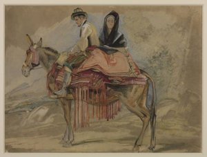 Spanish Couple Riding A Mule — John Frederick Lewis