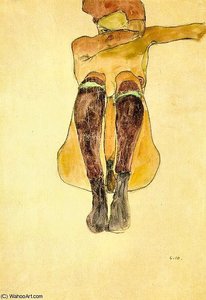 Untitled (5504) — Egon Schiele, Expressionist Portraiture