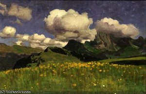 A Field of Marigolds, Lower Alps