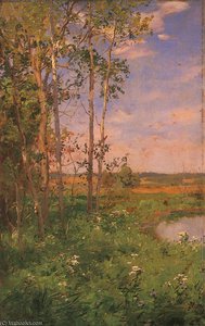 At The Edge Of The Pond — Walter Launt Palmer