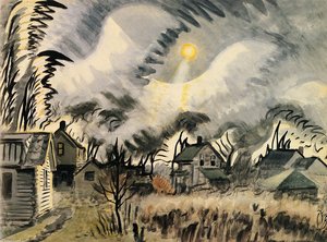 East Wind And Winter Sun — Charles Burchfield