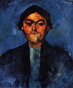 The Typographer (pedro) — Amedeo Clemente Modigliani, Expressionism