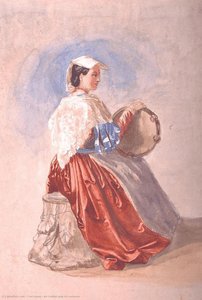 An Italian Lady In Costume — Carl Haag