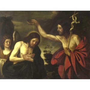 Baptism Of Christ — Guercino