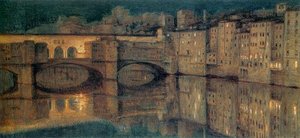 The Ponte Vecchio — William Holman Hunt