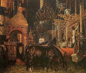 At The Assumption Cathedral — Vasily Vasilevich Vereshchagin, Realism