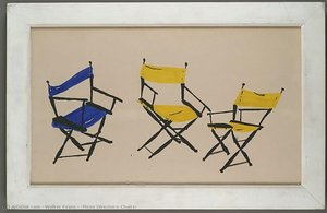 [three Director's Chairs] — Walker Evans