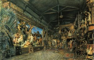 The Studio Before The Auction — Rudolf Von Alt