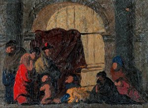 Figure Group In An Arch (sketch) — Benjamin West