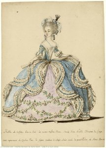 Lady In A Court Dress — Charles Germain De Saint Aubin