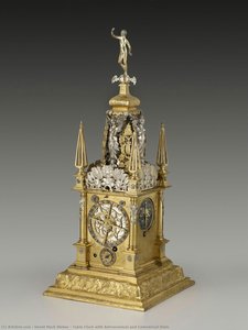 Table Clock With Astronomical And Calendrical Dials — David Mark Weber, Baroque, Decorative Arts