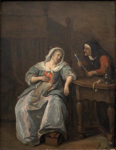 Sick Woman — Jan Havickszoon Steen, Baroque
