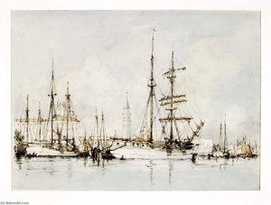 Voiliers A Venise — Herman Armour Webster