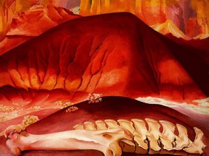 Red Hills And Bones — Georgia O'keeffe
