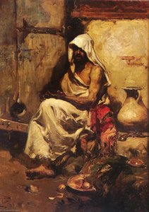 Spanish Un Arabe Examinando Una Pistola An Arab Examining A Pistol — Joaquín Sorolla Y Bastida, Impressionistic Luminosity