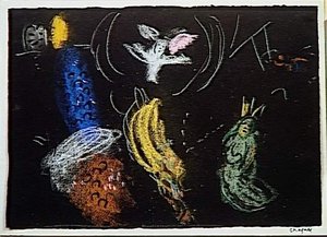 'study To ''moses With The Burning Bush''' — Marc Chagall